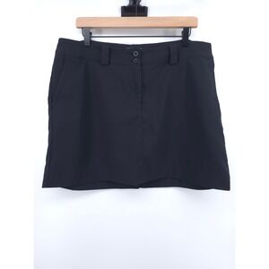 Nike Womens Golf Skort Tour Performance Size 14 Black Dri-FIT Athletic Skirt